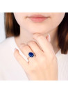 Bague "Bermudes Nouvelles Saphir" Or blanc et Diamants