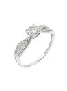 Bague "Bel Eclat" Or blanc et Diamants