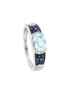 Bague "Azur" Or blanc et Diamants