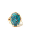 Bague "Blanche turquoise"