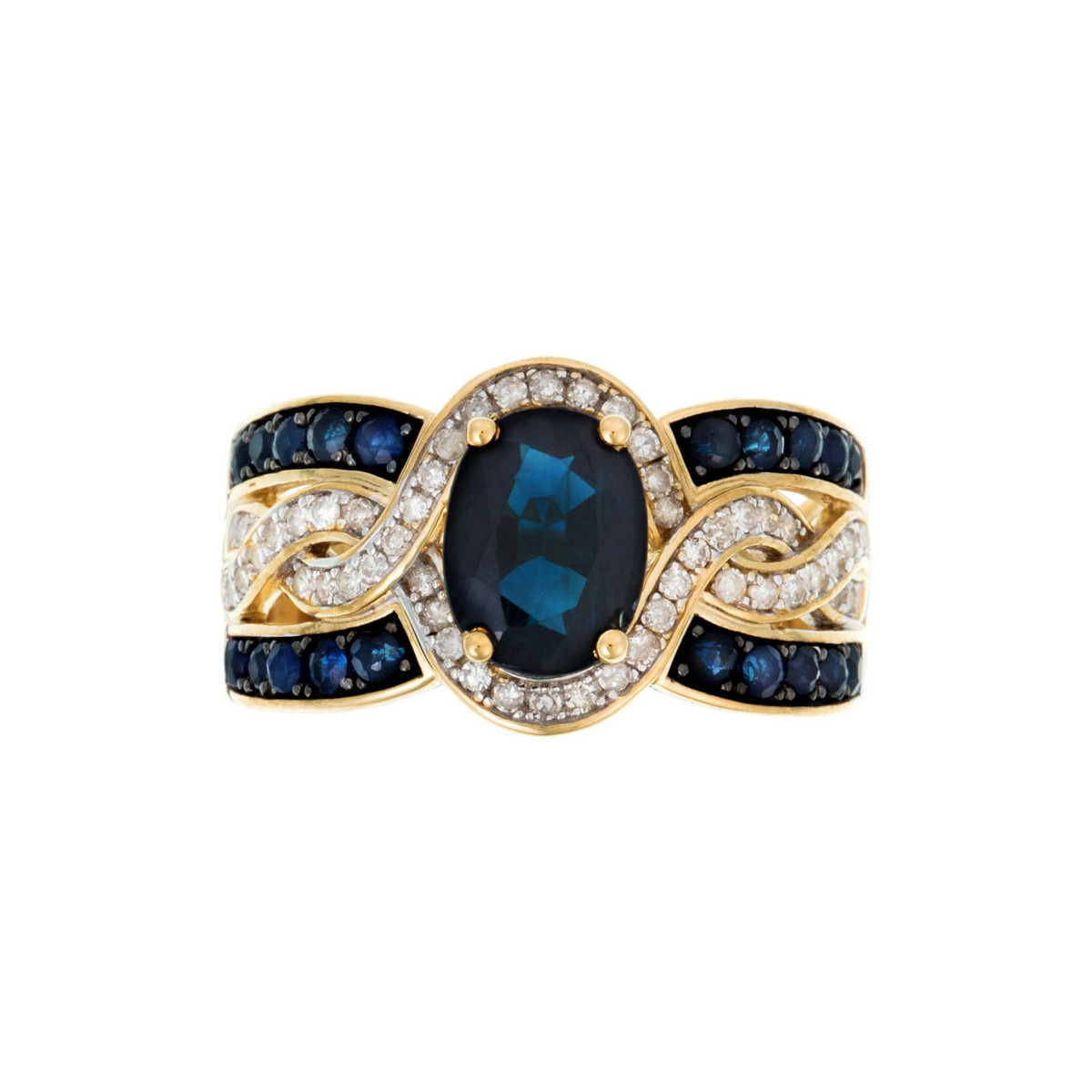 Bague"Dakan Saphir" Or jaune et Diamants Bague "Éden" Or jaune et Saphir