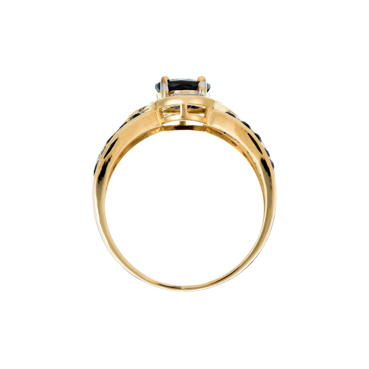 Bague"Dakan Saphir" Or jaune et Diamants Bague "Éden" Or jaune et Saphir