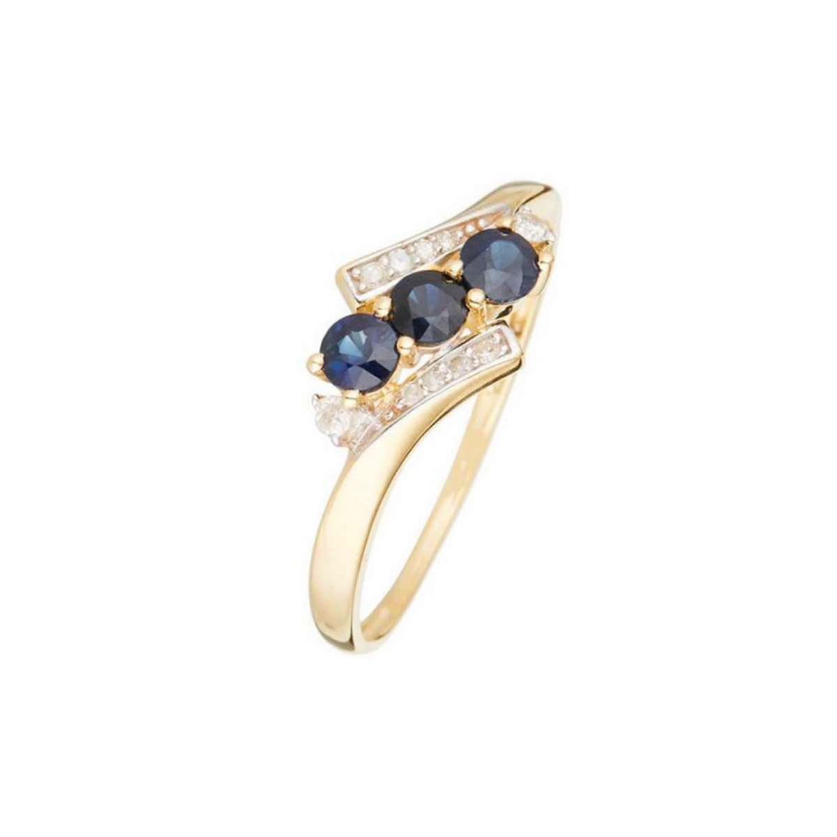 Bague "Melbourne Saphir" Or jaune et Diamants Bague " Lison" Or jaune et Saphir