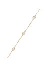Bracelet Or jaune 375/1000 et zirconium