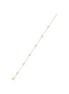 Bracelet Or jaune 375/1000 et zirconium