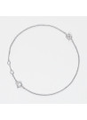 Bracelet Or Blanc et Diamants 0,05 carat "SIMPLY DIAMONDS"