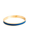 Bracelet jonc "PALETTEA" émail Bleu finition dorée