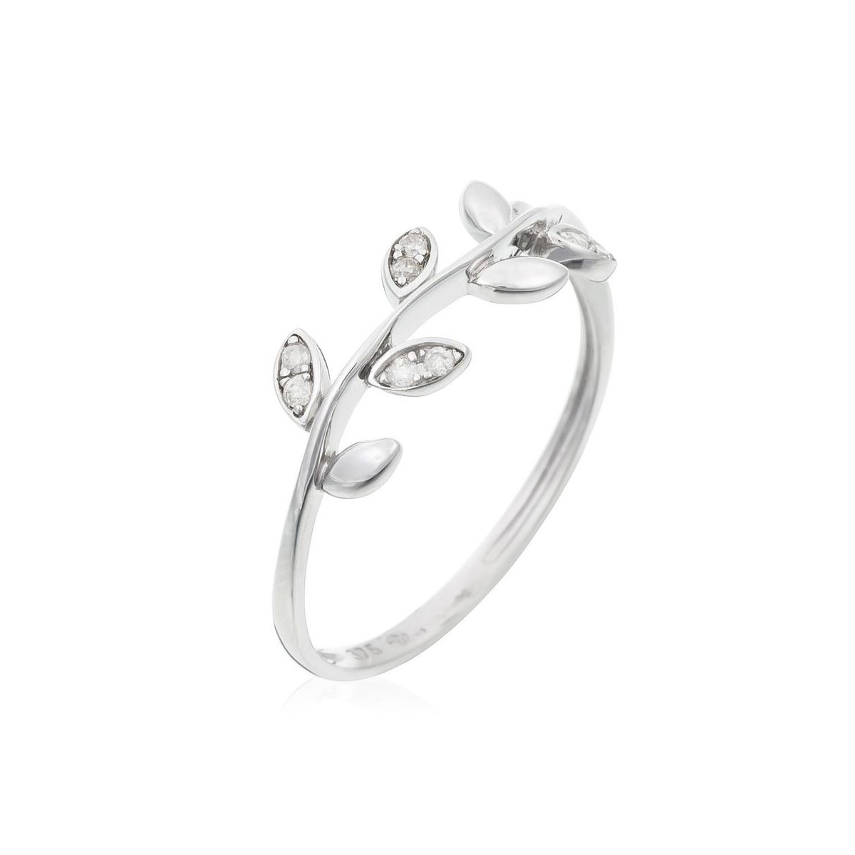 Bague "Yilana" Or blanc et Diamants Bague "Solène" Or blanc et Diamant