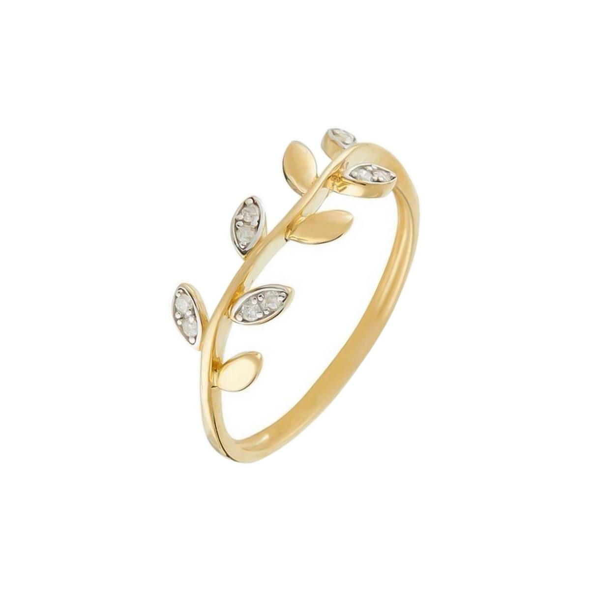 Bague "Yilana" Or jaune et Diamants