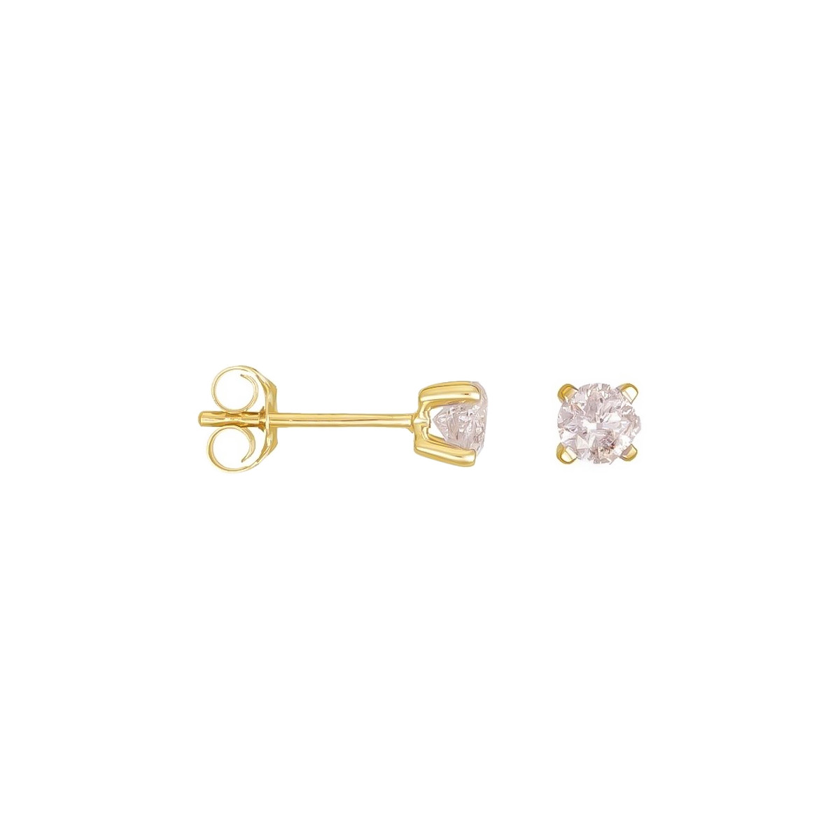 Boucles d'oreilles Or Jaune et Diamant Boucles d'oreilles Or Jaune et Diamant