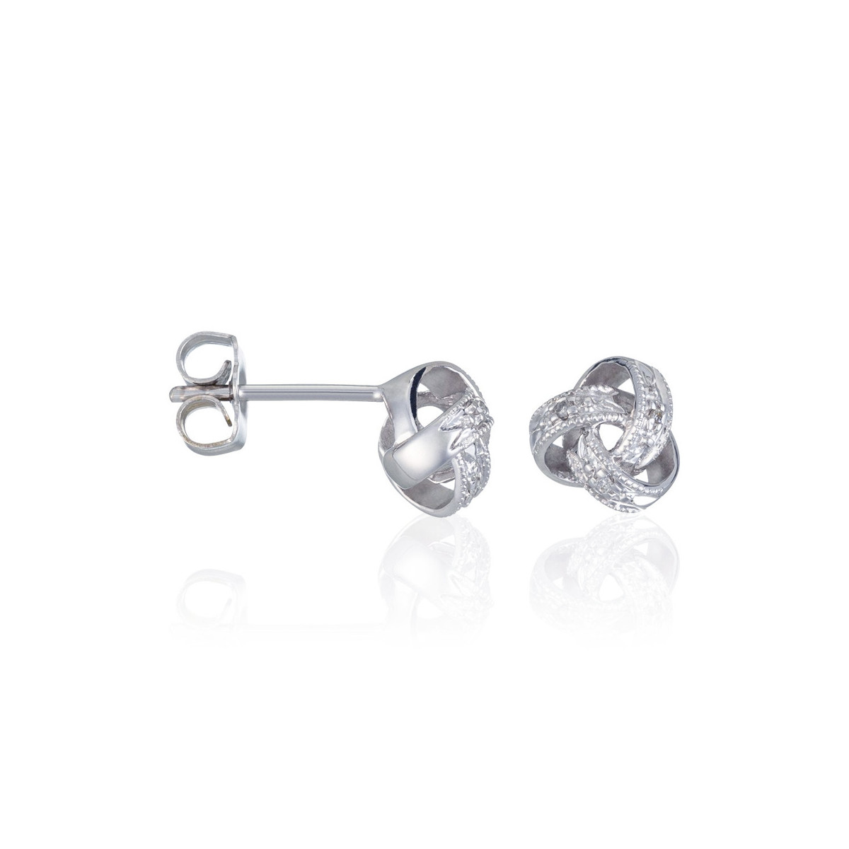 Boucles d'oreilles Or Blanc et Diamant Boucles d'oreilles "Libératrice" Or blanc et Diamant