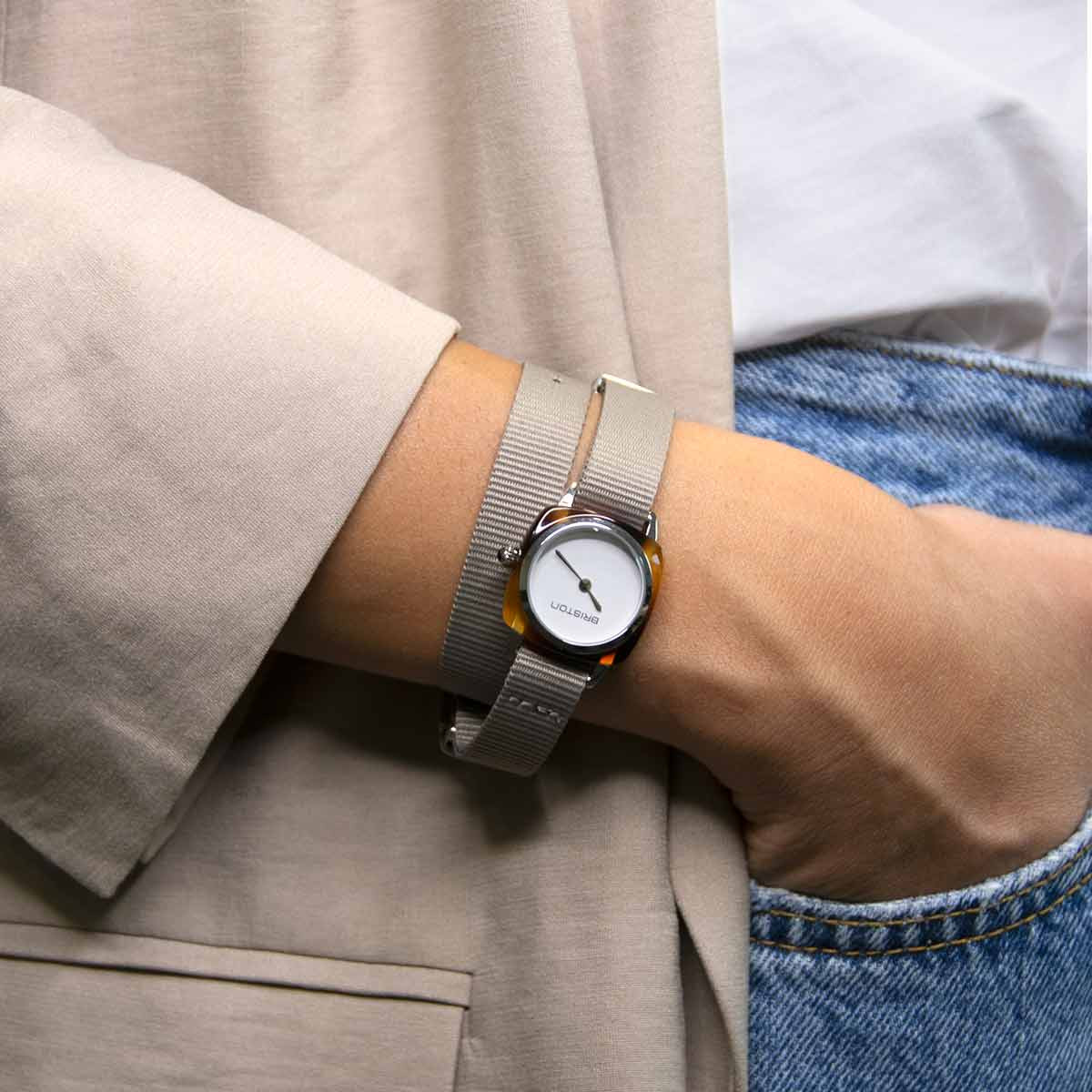 Montre Briston Clubmaster Lady Acétate Montre Briston Clubmaster Lady Acétate