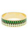 Bracelet jonc "CADIX'' Émail mullticolore finition dorée