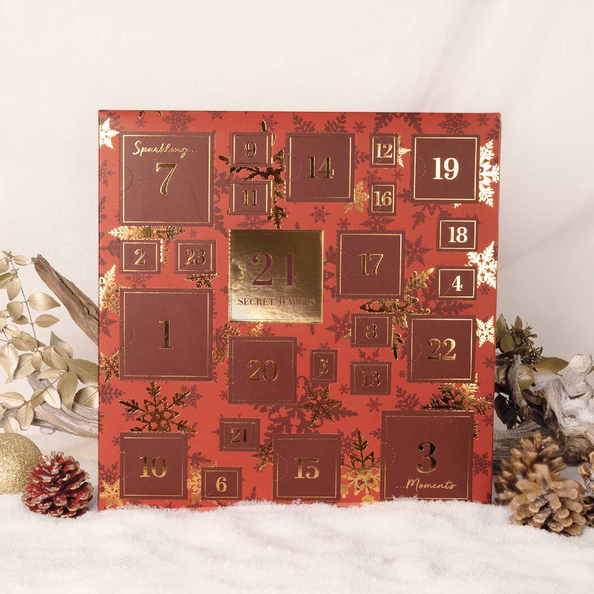 Calendrier de l'Avent Bijoux 2021 Rouge - 24 Bijoux | Mes-bijoux.fr