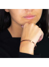 "JE T'AIME MAMAN" Jonc rosé bracelet à message