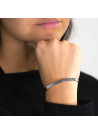 "FRIENDSHIP NEVER ENDS" bracelet jonc argenté à message