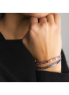 "MEILLEURE SOEUR DU MONDE" bracelet jonc rosé à message