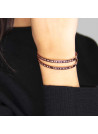 "TELLE MERE, TELLE FILLE" Jonc rosé bracelet à message