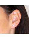 Boucles d'oreilles or jaune et diamants