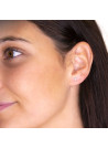 Boucles d'oreilles or jaune et diamants