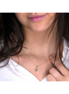 Pendentif Or Jaune Diamant et Saphir
