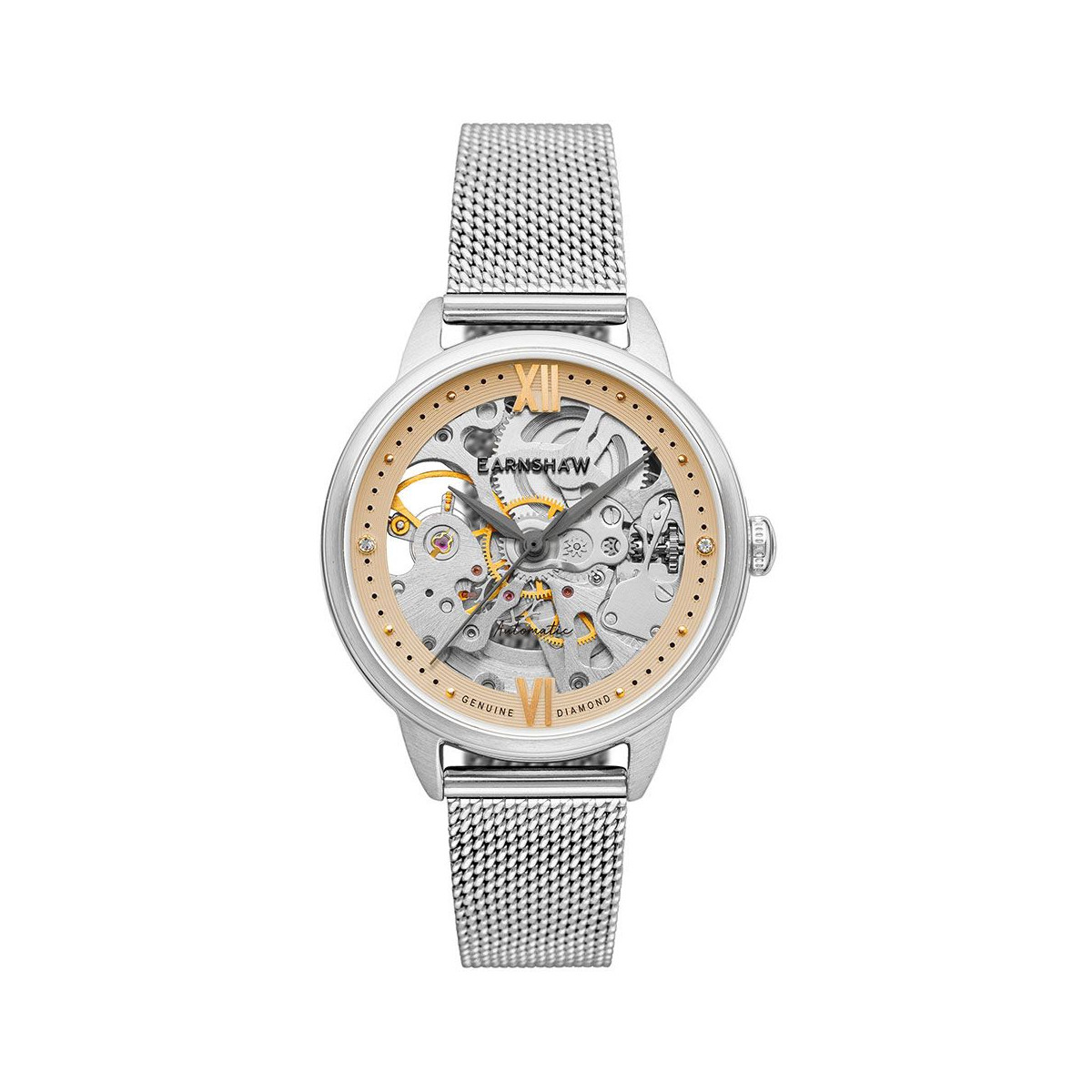 Montre Femme Earnshaw Anning Diamond ES-8154-04 Automatique