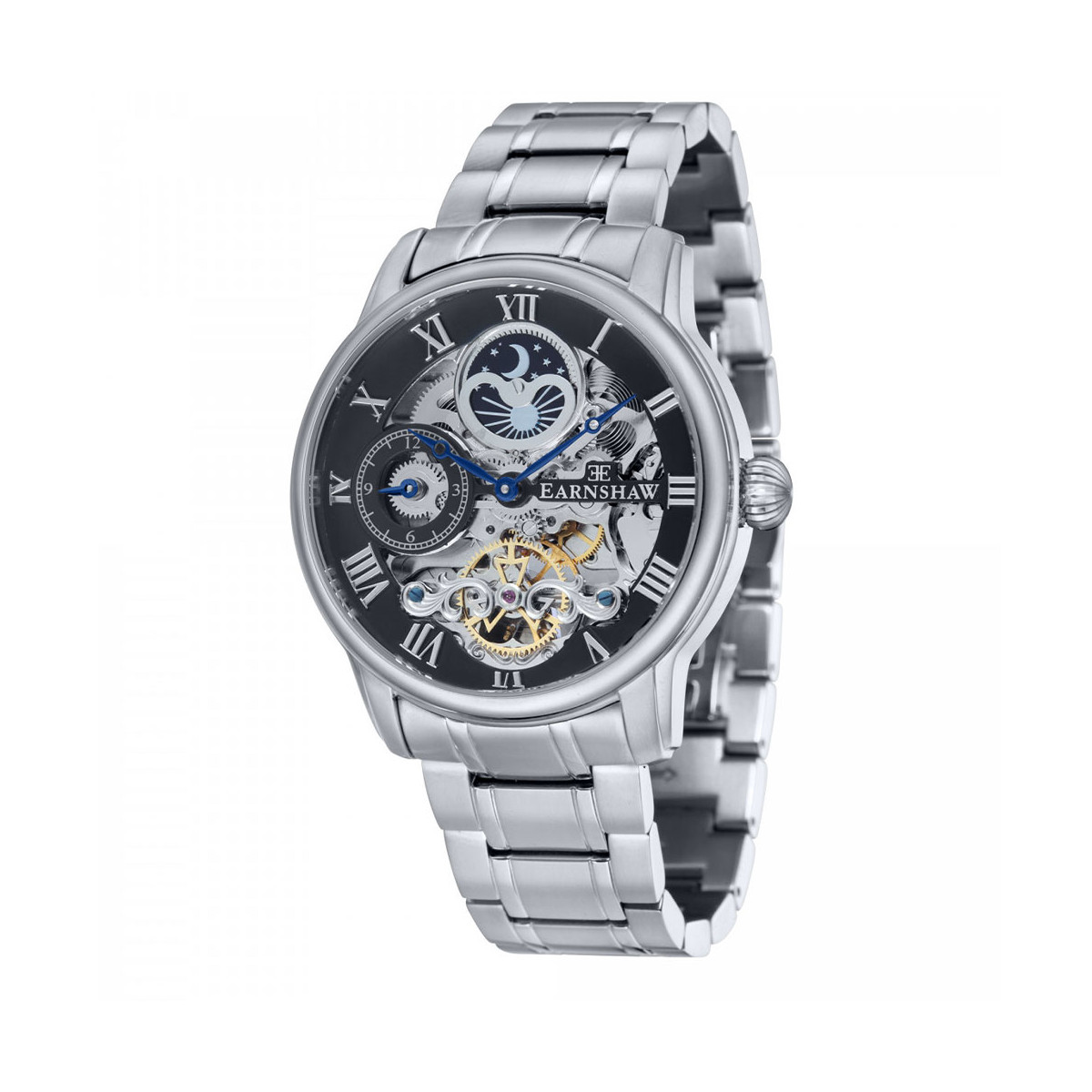 Montre homme Earnshaw LONGITUDE ES-8006-11 automatique - cadran gris Montre homme Earnshaw LONGITUDE ES-8006-11 automatique - cadran gris