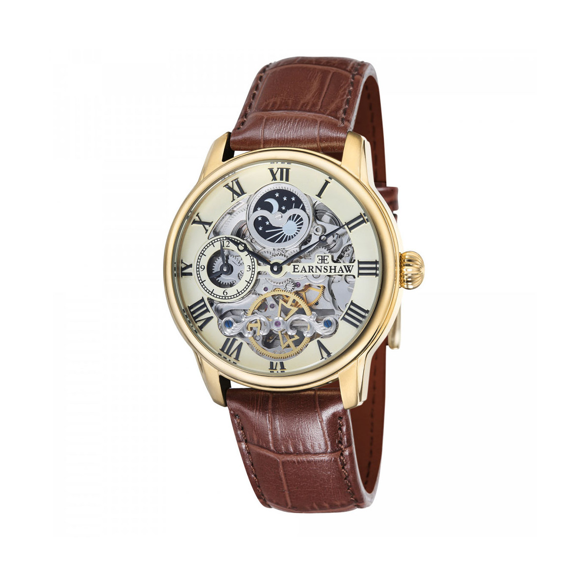 Montre homme Earnshaw LONGITUDE ES-8006-06 automatique - cadran or