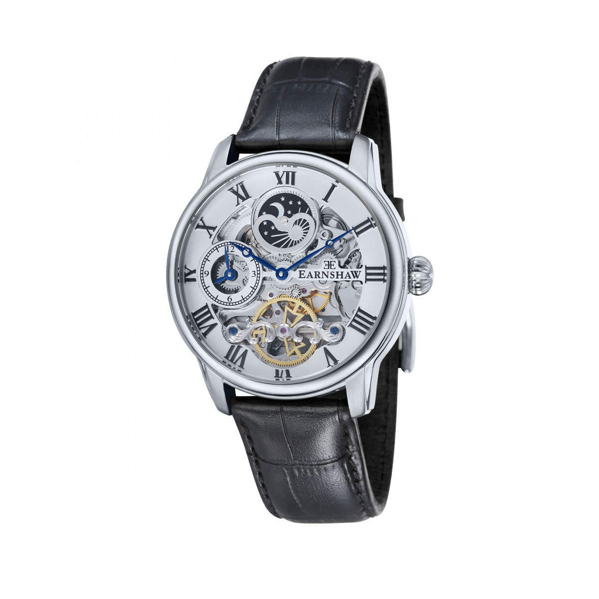Montre homme Earnshaw LONGITUDE ES-8006-01 automatique - cadran argent Montre homme Earnshaw LONGITUDE ES-8006-01 automatique - cadran argent
