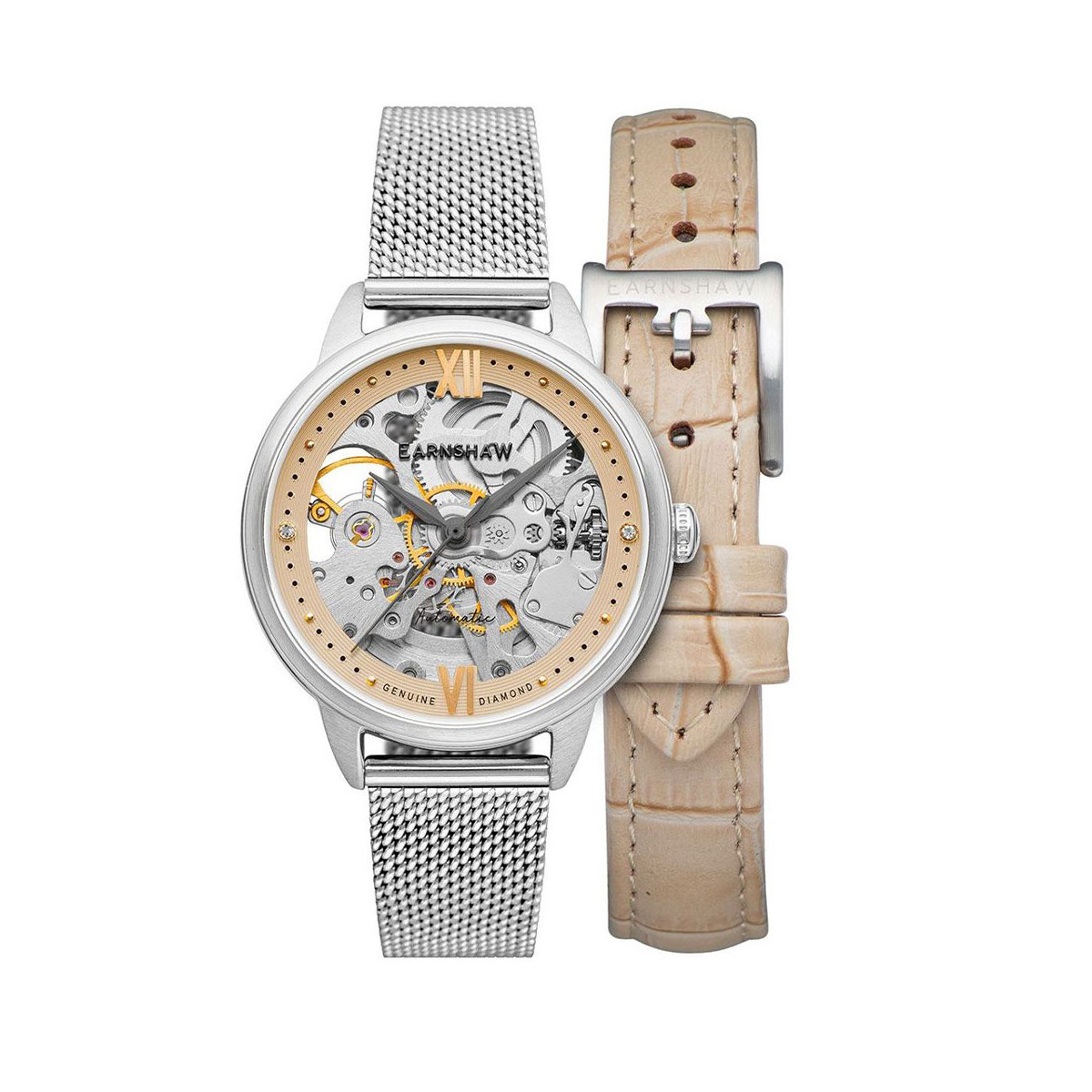 Montre Femme Earnshaw Anning Diamond ES-8154-04 Automatique