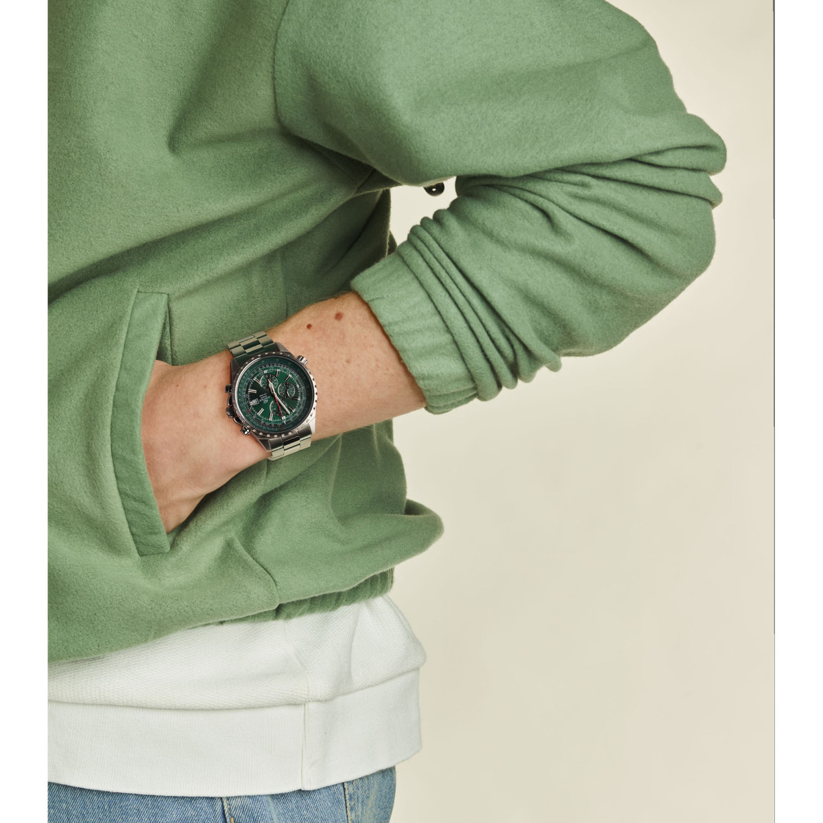 Montre casio verte sales