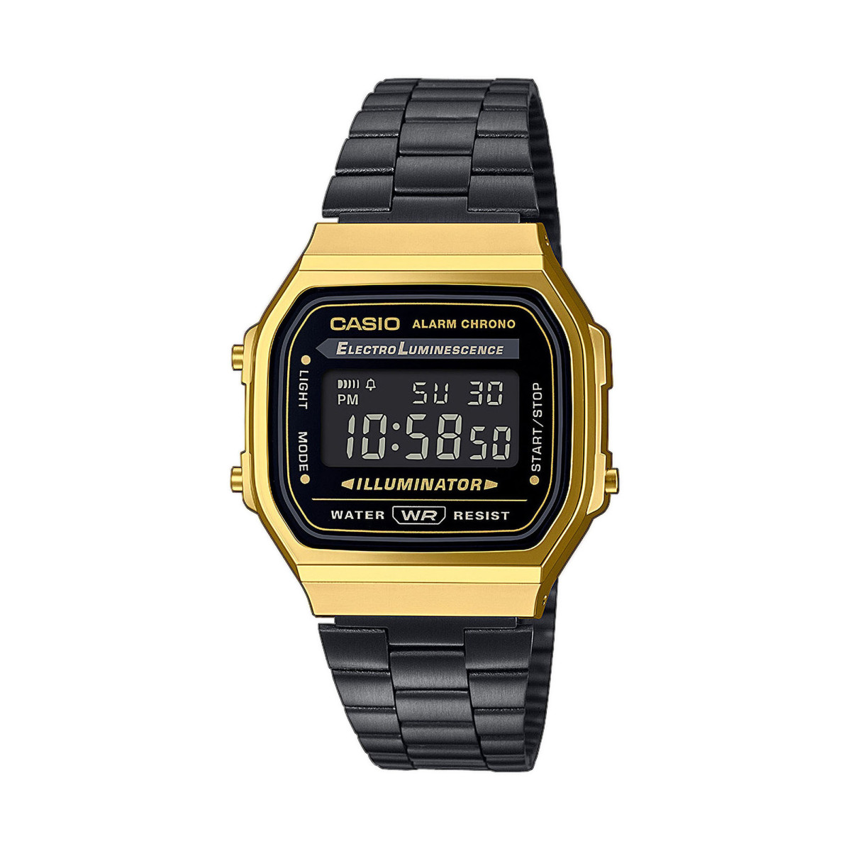 montre casio vintage rétro Montre Casio mixte vintage - A168WEGB-1BEF