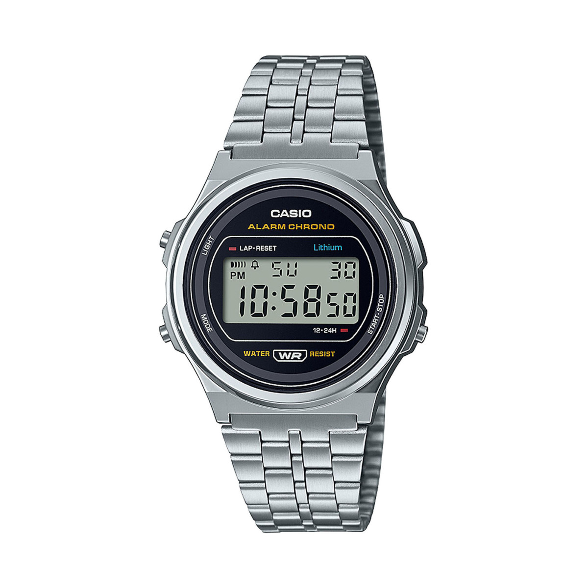 Montre Casio Vintage boitier rond Montre Casio mixte vintage - A171WE-1AEF