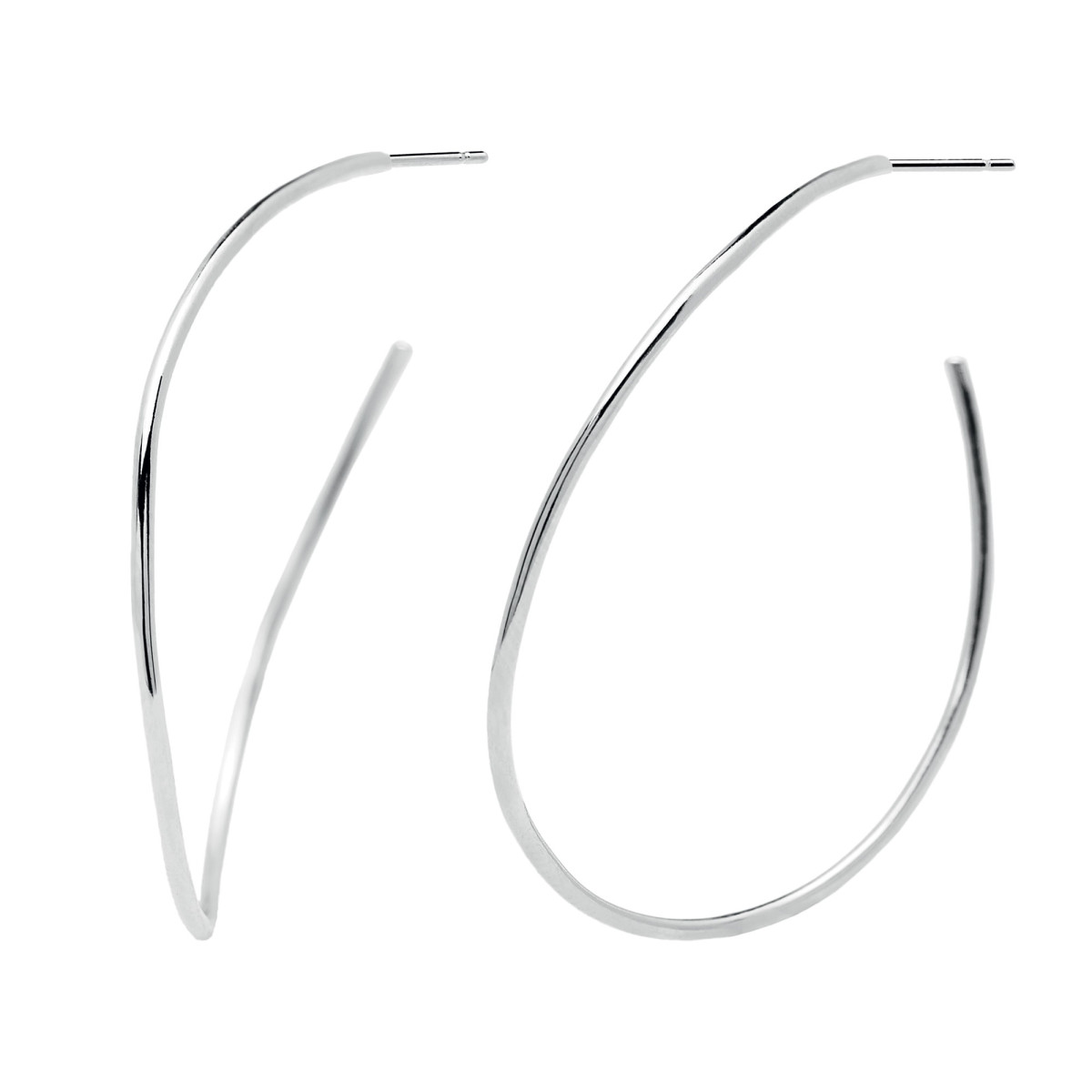 PDPAOLA Collection ESSENTIEL - NIKO SILVER - BO en argent PDPAOLA Boucles d'Oreilles - Niko Silver - en argent - AR02-088-U