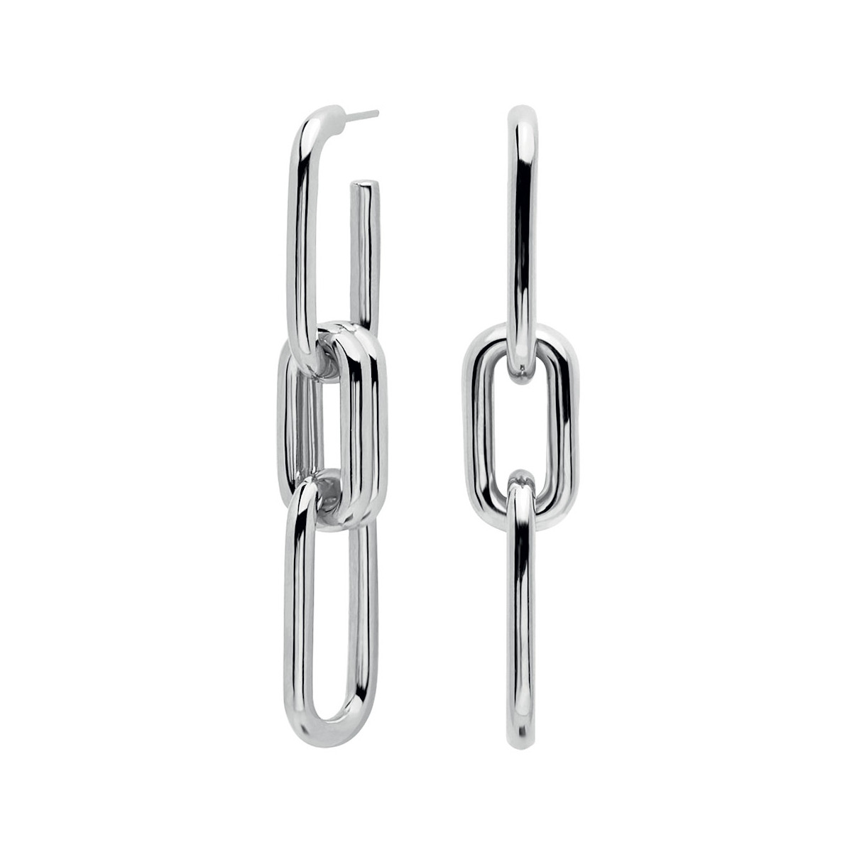 PDPAOLA Boucles d'Oreilles - MUZE SILVER - en métal PDPAOLA Boucles d'Oreilles - Muze Silver- en métal - AR02-074-U