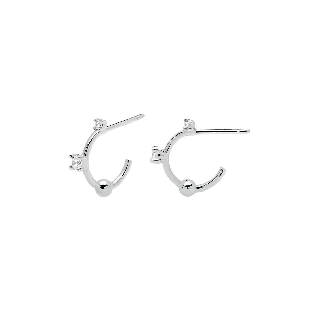 PDPAOLA Boucles d'Oreilles - KAYA SILVER -en argent PDPAOLA Boucles d'Oreilles - Kaya Silver -en argent - AR02-084-U