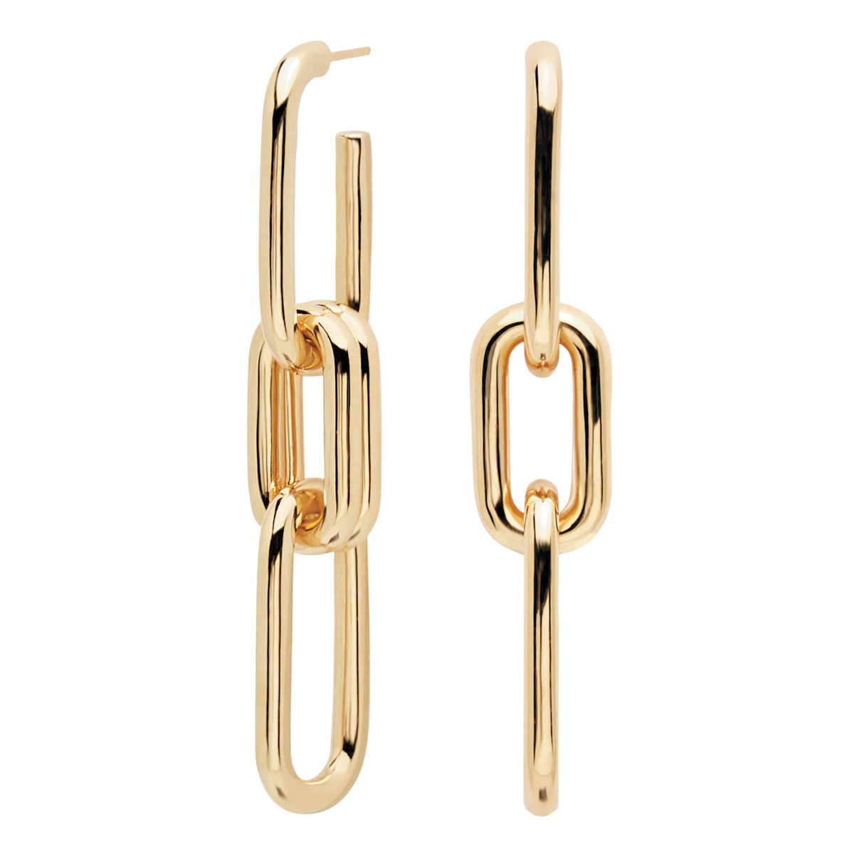 PDPAOLA Boucles d'Oreilles - Muze Gold - en métal plaqué or - AR01-074-U