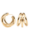PDPAOLA Boucles d'Oreilles - TRUE GOLD - en métal doré