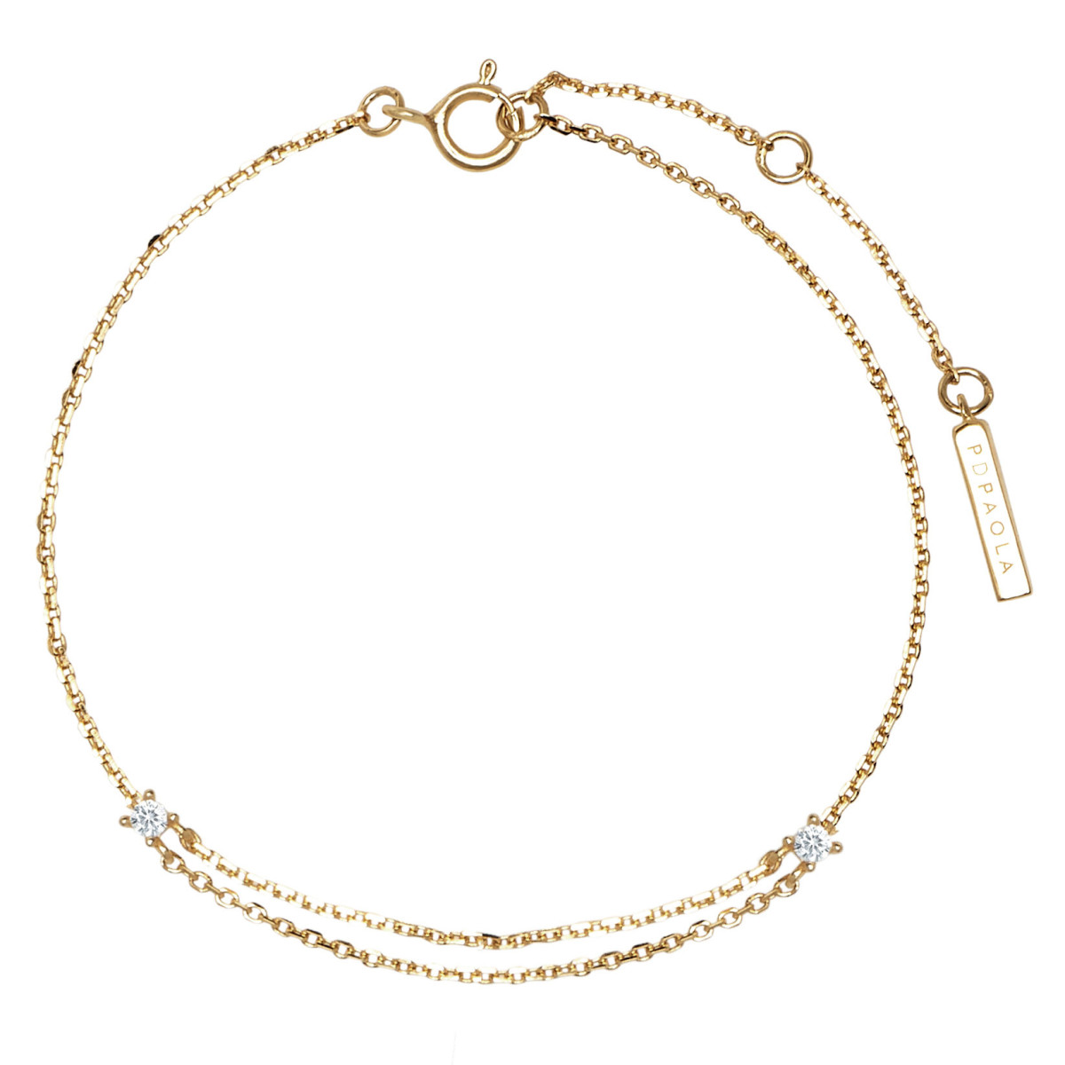 PDPAOLA Bracelet - Nia Gold - en argent plaqué or - PU01-074-U