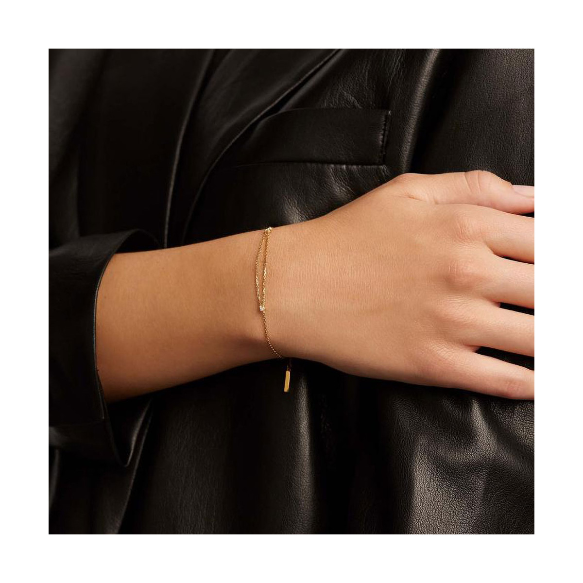 PDPAOLA Bracelet - Nia Gold - en argent plaqué or - PU01-074-U