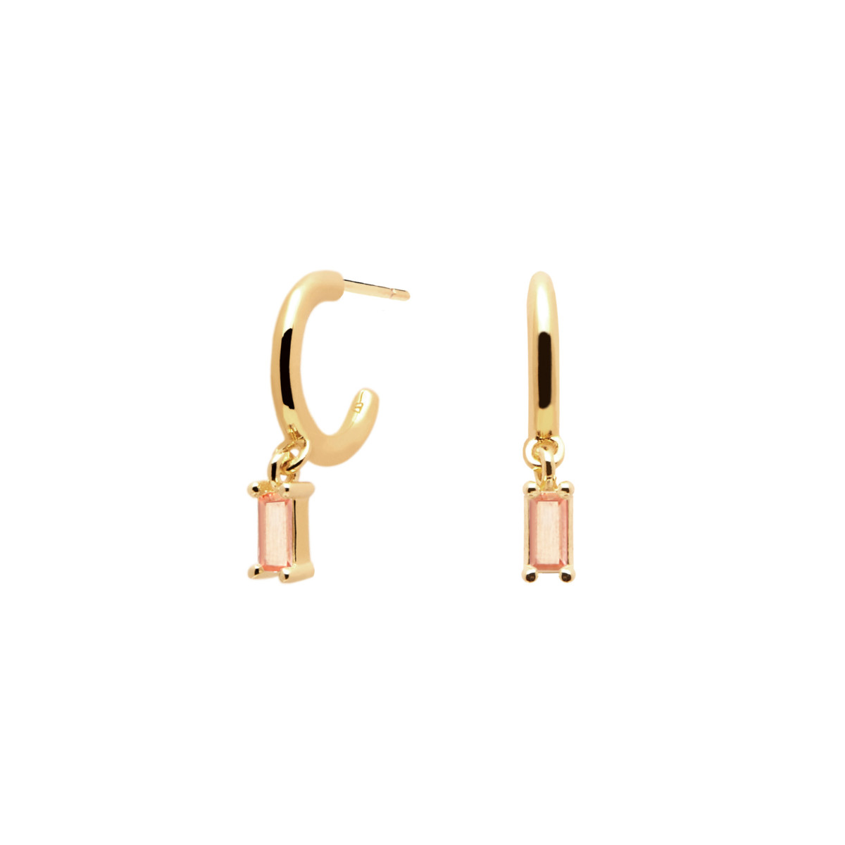 PDPAOLA Boucles d'Oreilles - PEACH ALIA - en argent doré PDPAOLA Boucles d'Oreilles - Peach Alia - en argent plaqué or - AR01-118-U