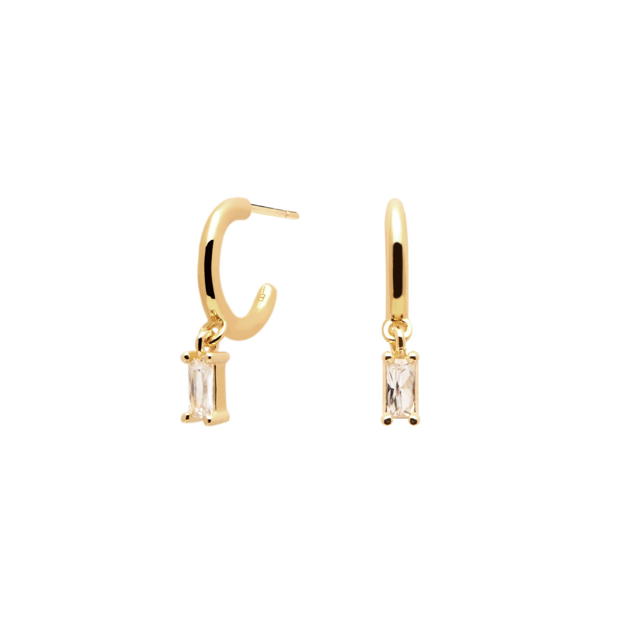 PDPAOLA Boucles d'Oreilles - Alia Gold -en argent plaqué or - AR01-115-U