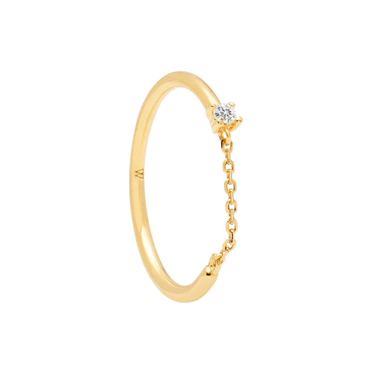 PDPAOLA Bague - NIA GOLD - en argent doré PDPAOLA Bague - Nia Gold - en argent plaqué or - AN01-145
