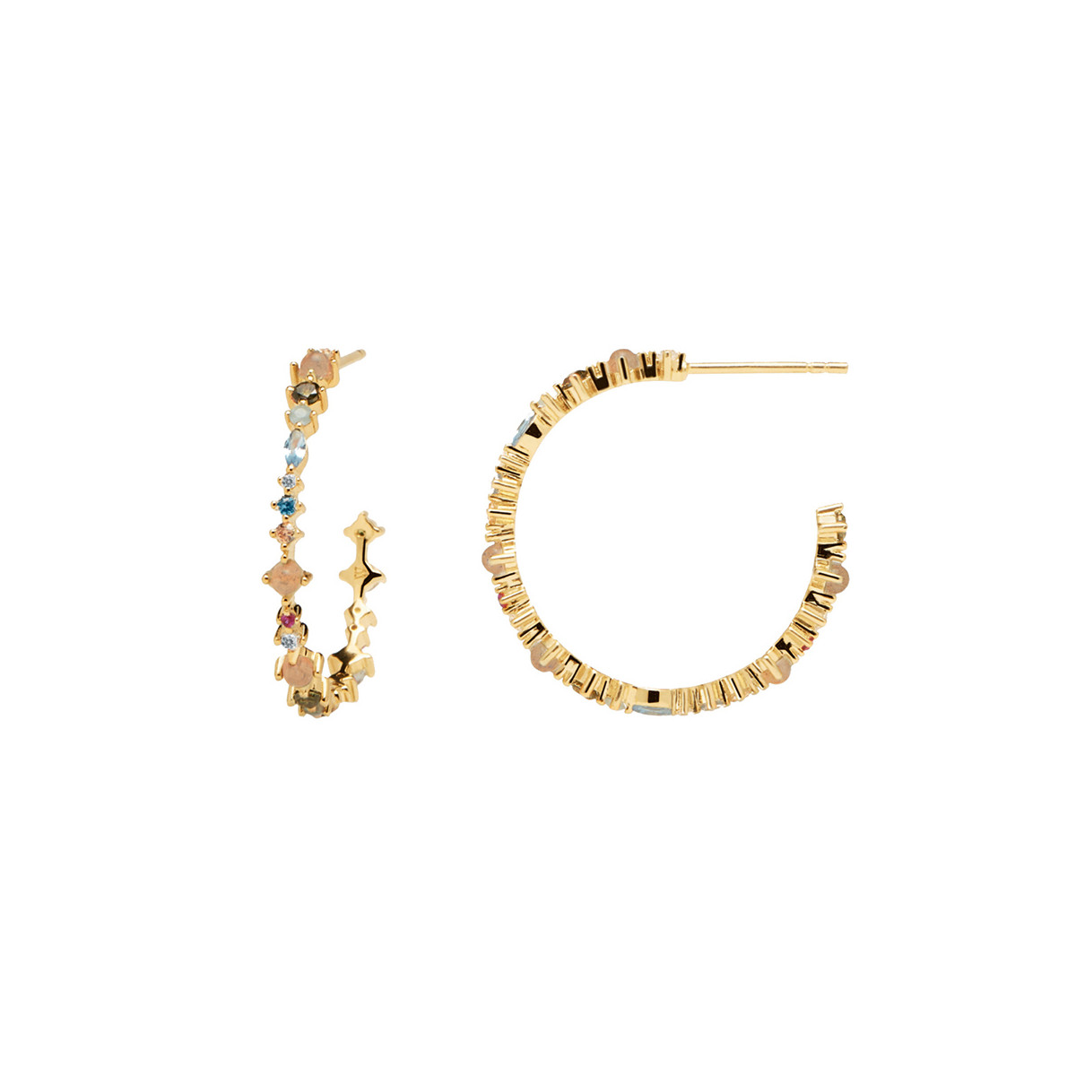 PDPAOLA Boucles d'Oreilles - HALO - en argent doré PDPAOLA Boucles d'Oreilles - Halo - en argent plaqué or - AR01-221-U