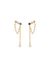 PDPAOLA Boucles d'Oreilles - MANA GOLD - en argent doré