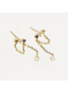 PDPAOLA Boucles d'Oreilles - MANA GOLD - en argent doré