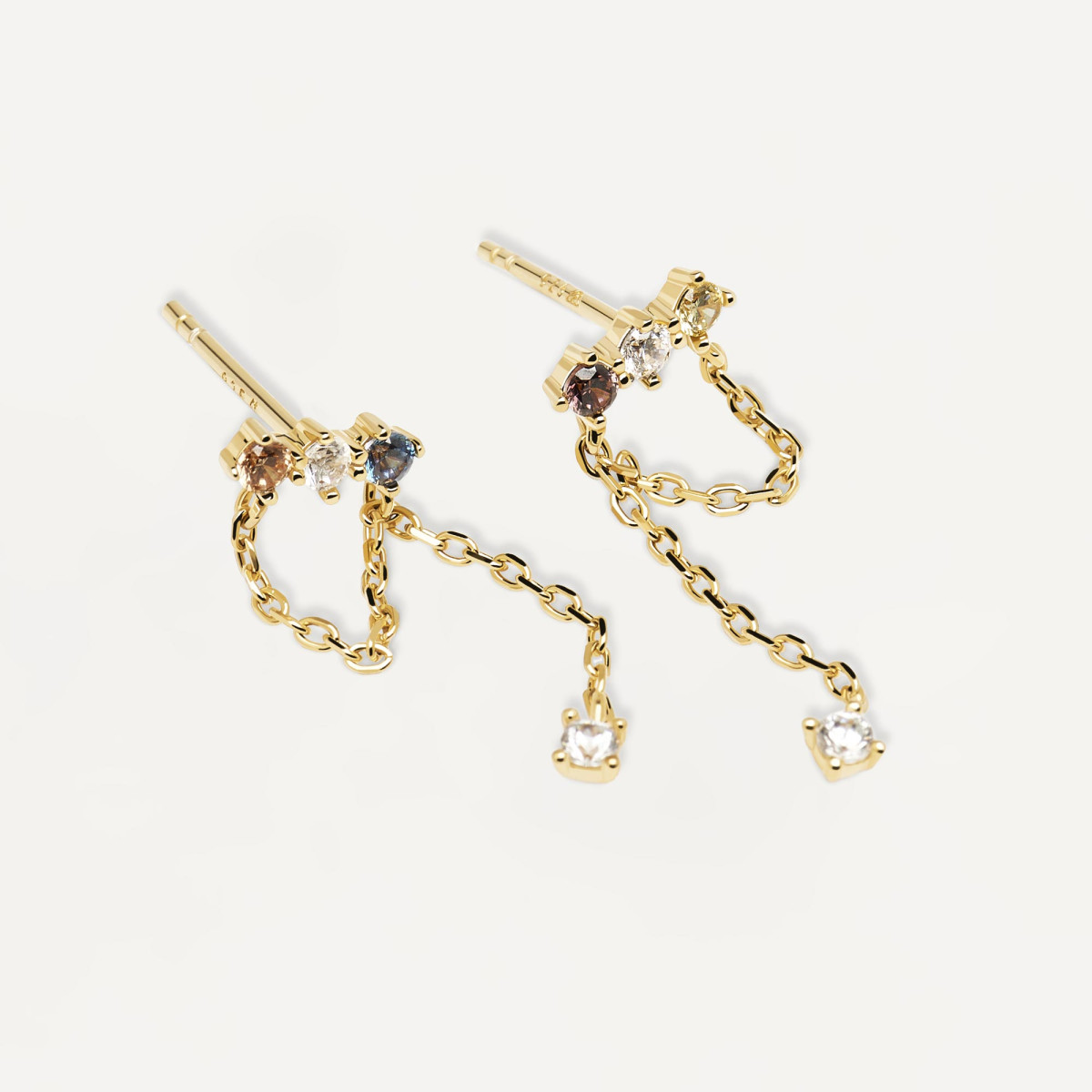 PDPAOLA Boucles d'Oreilles - Mana Gold - en argent plaqué or - AR01-297-U