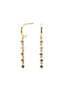 PDPAOLA Boucles d'Oreilles - SAGE GOLD - en argent doré