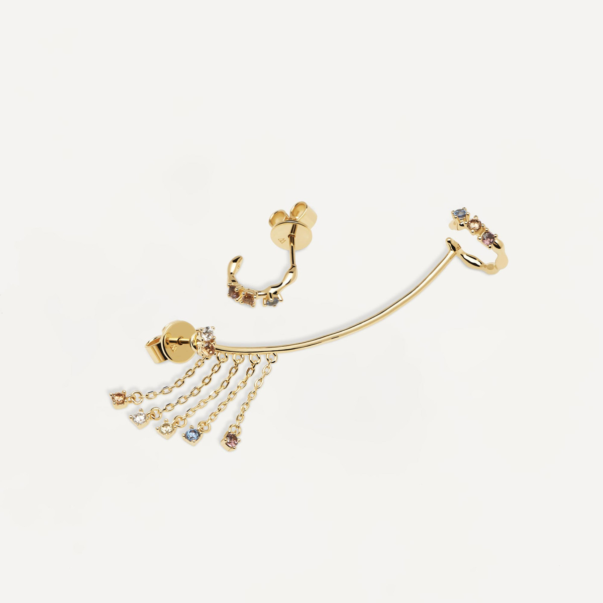 PDPAOLA Boucles d'Oreilles - PEGASUS - en argent doré PDPAOLA Boucles d'Oreilles - Pegasus - en argent plaqué or - AR01-307-U