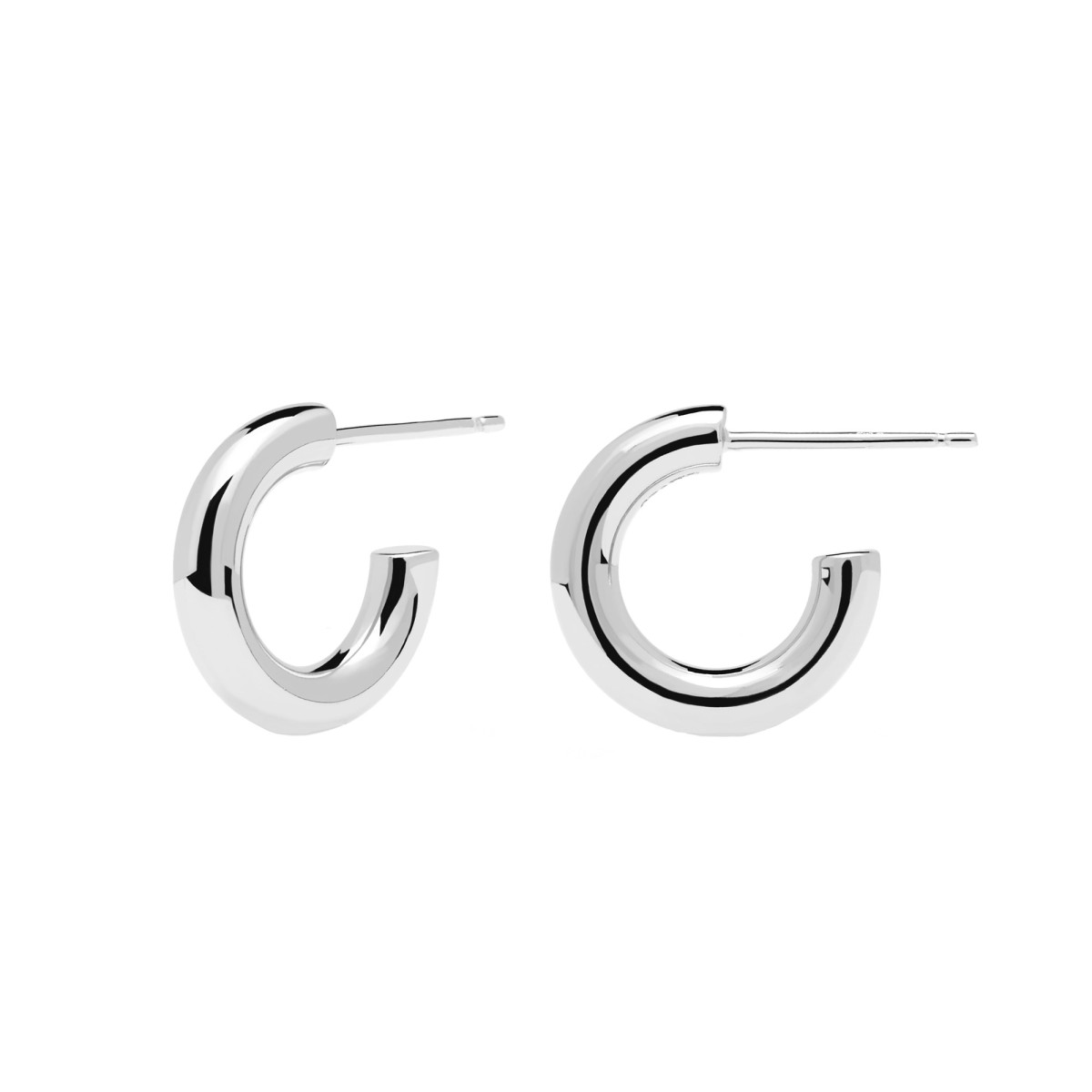 PDPAOLA Mini Créoles - MINI CLOUD SILVER - en argent PDPAOLA Mini Créoles - Mini Cloud Silver - en argent - AR02-376-U